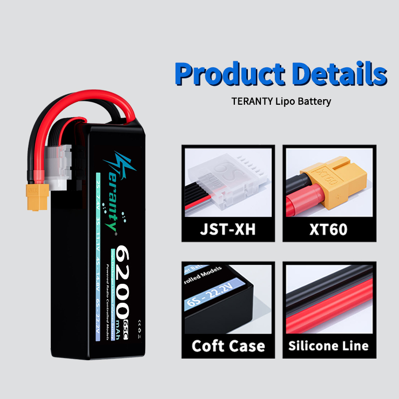 TERANTY 6S 6200mAh Lipo Batter - đánh giá và giá Drone Battery Lipo