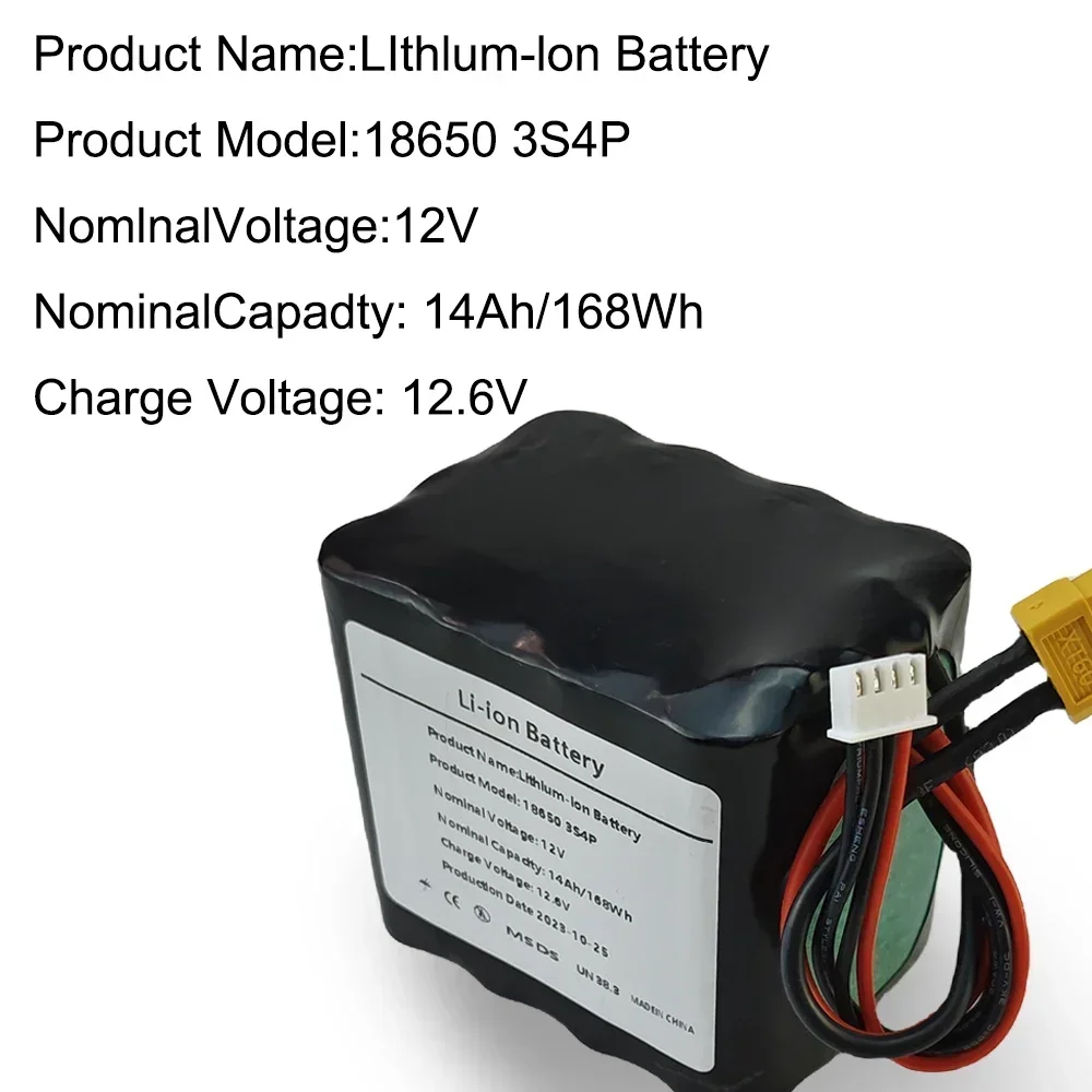 12V 14000mAh 3S4P Battery Pack - đánh giá và giá Drone Battery Bag