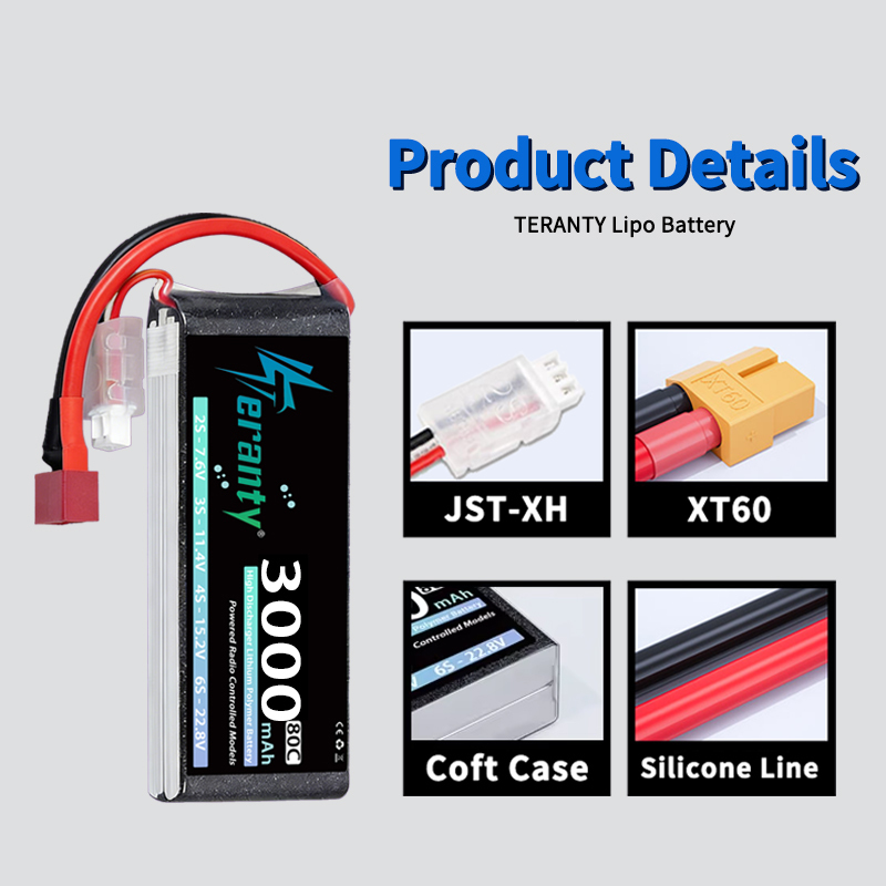 TERANTY 2S 3000mAh Lipo Batter - đánh giá và giá Drone Battery 3S