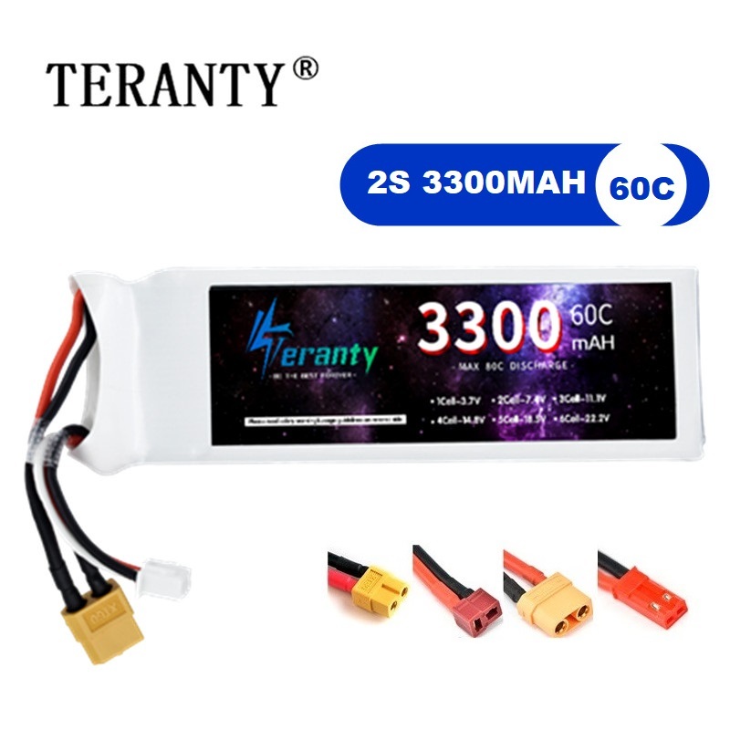2S 7.4V LiPo Battery 3300mAh 6 - đánh giá và giá Drone Battery 3S