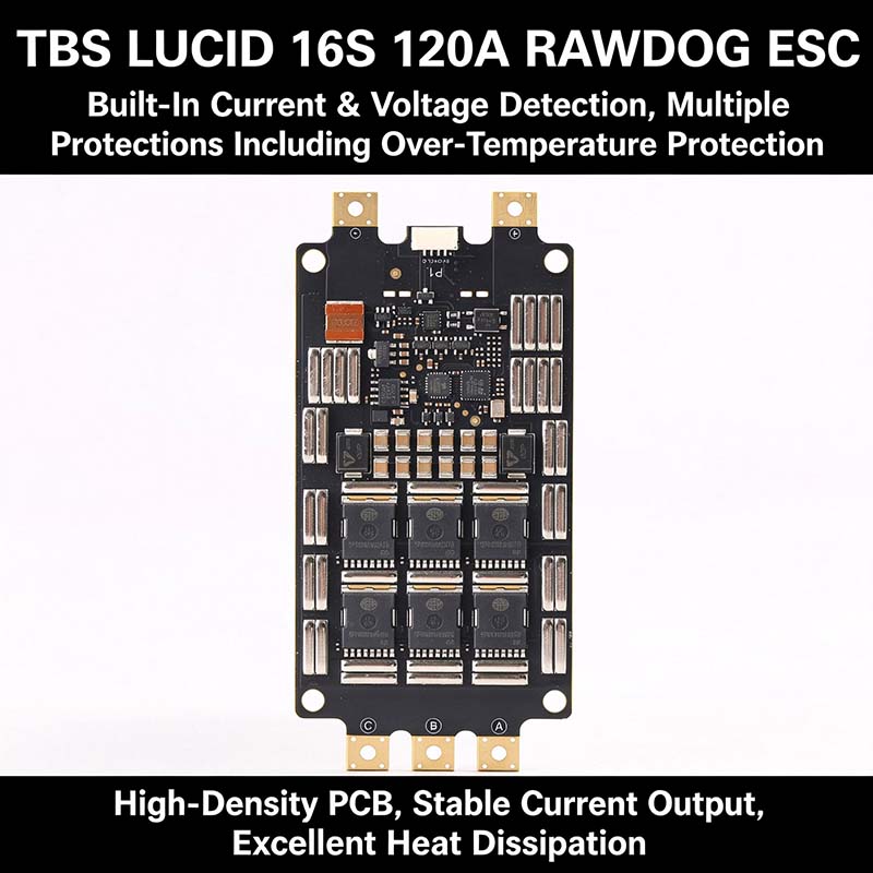 TBS LUCID 16S 120A RAWDOG ESC, - đánh giá và giá Drone Battery High Voltage